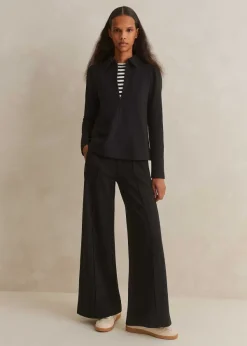 Discount ME+EM Short-Length Travel Tailoring Palazzo Co-Ord Black