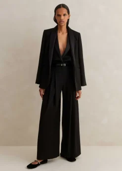 ME+EM Short-Length Wide-Leg Forever Tux Trouser Short Length