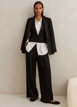 Clearance ME+EM Sleeveless Tux Jacket Black
