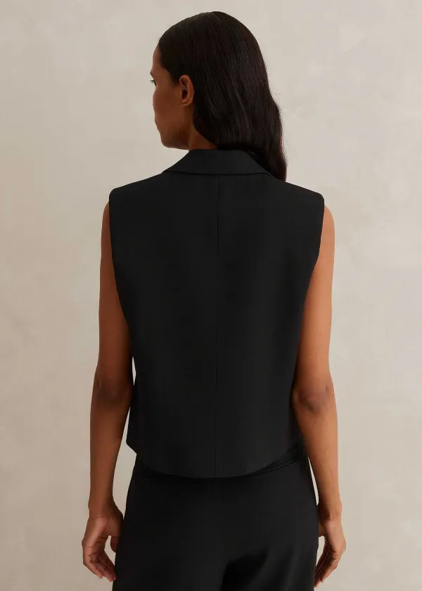 Clearance ME+EM Sleeveless Tux Jacket Black