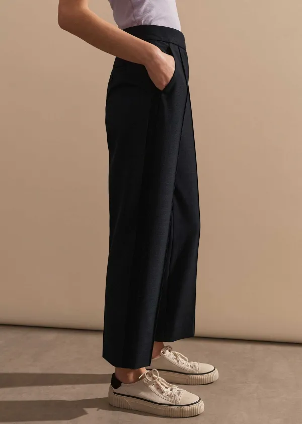 Online ME+EM Slim Crop Forever Trouser Navy