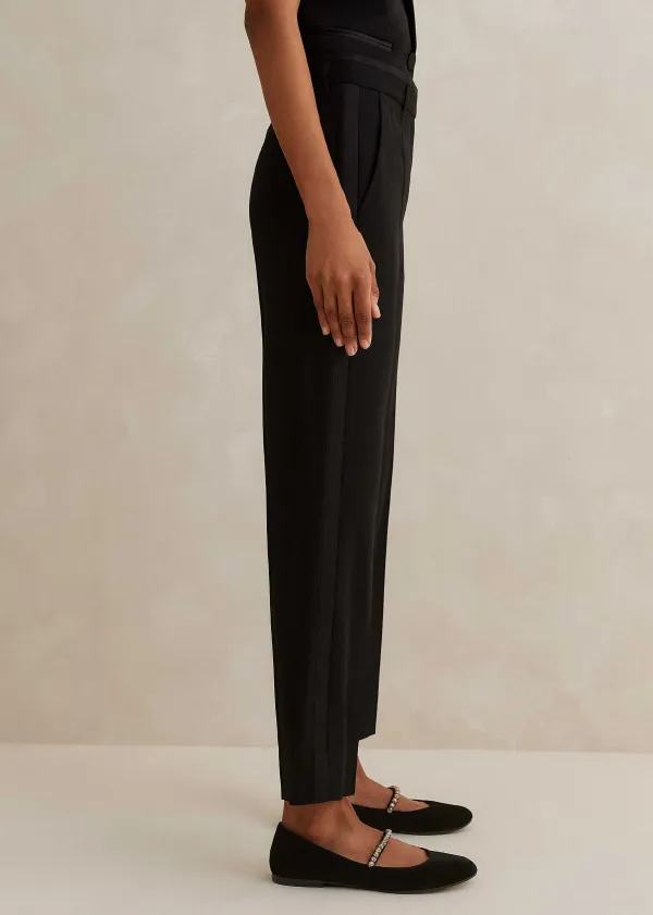 Online ME+EM Slim Crop Forever Tux Trouser Black