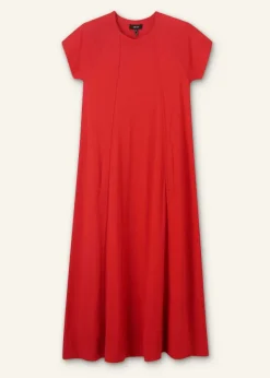 New ME+EM Slub Jersey Midi Swing Dress