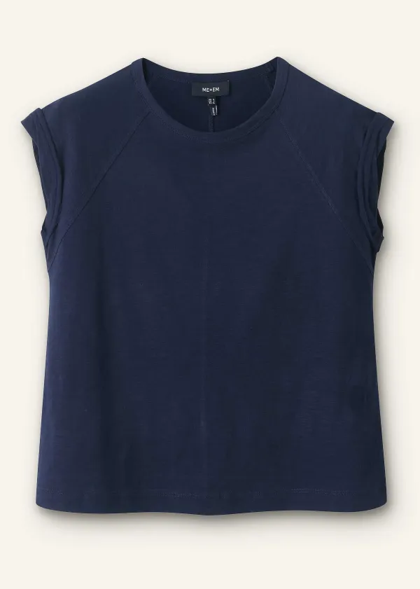New ME+EM Slub Swing Tee Navy