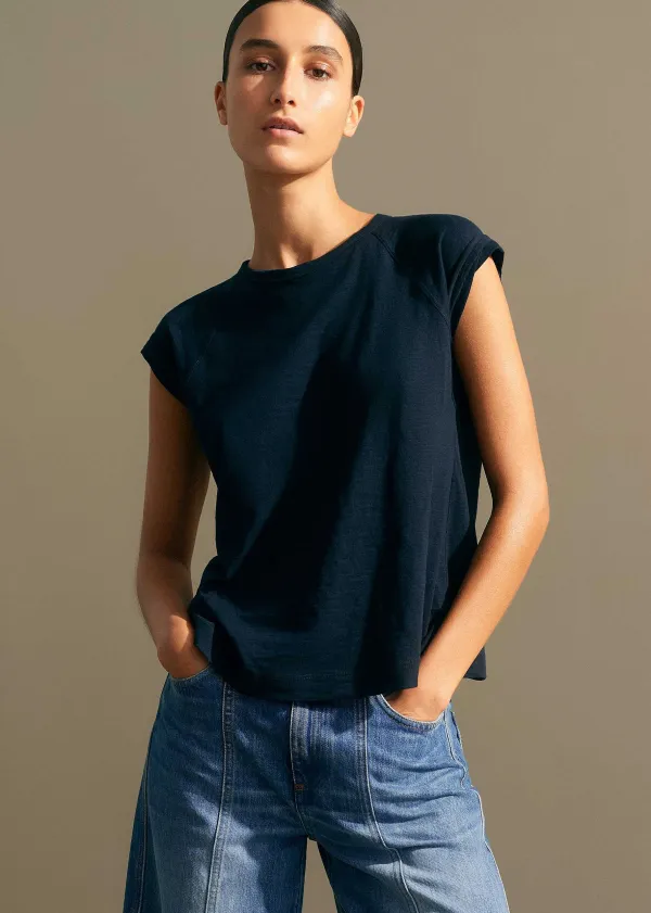 New ME+EM Slub Swing Tee Navy