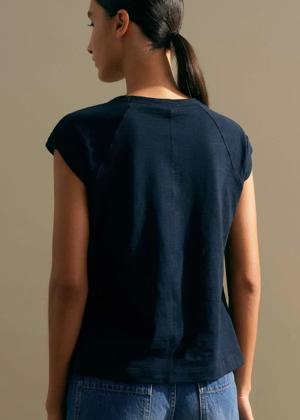 New ME+EM Slub Swing Tee Navy