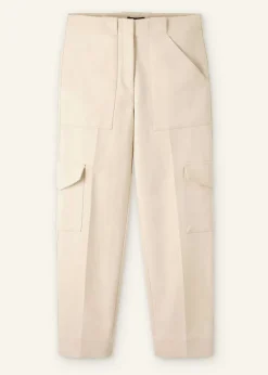 Discount ME+EM Smart Cargo Slim Crop Trouser Cream