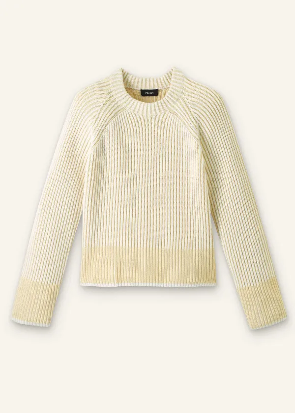 Hot ME+EM Soft-Touch Cotton Rib Weekend Jumper Soft White/Ecru