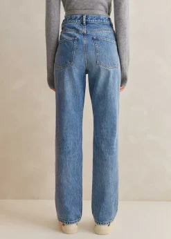 Online ME+EM Straight Full-Length Jean Light Blue