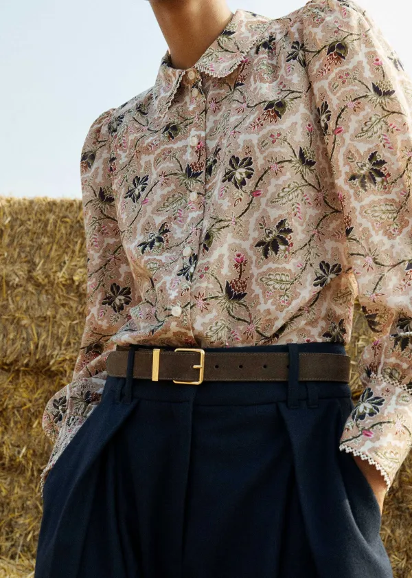Hot ME+EM Suede Belt Olive