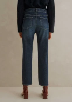 Sale ME+EM Super Slim Crop Jean Authentic Dark Blue Wash
