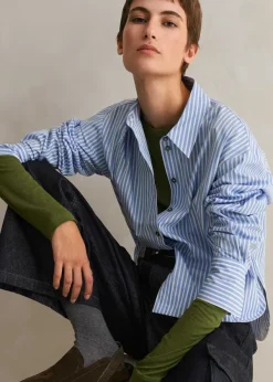 Clearance ME+EM Supersoft Jersey Long Sleeve Top Bright Olive Moulin