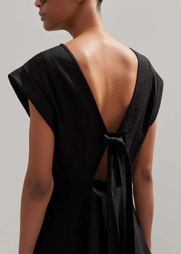 Sale ME+EM Tailored Flare Midi Dress Black