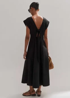 Sale ME+EM Tailored Flare Midi Dress Black