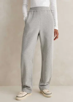 Clearance ME+EM Tapered Sweatshirting Track Pant Grey Marl