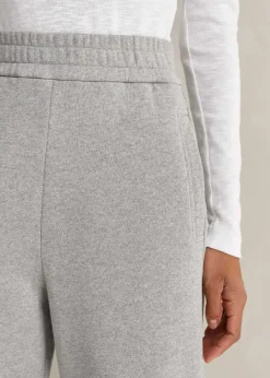 Clearance ME+EM Tapered Sweatshirting Track Pant Grey Marl
