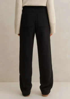 Clearance ME+EM Tapered Sweatshirting Track Pant Black