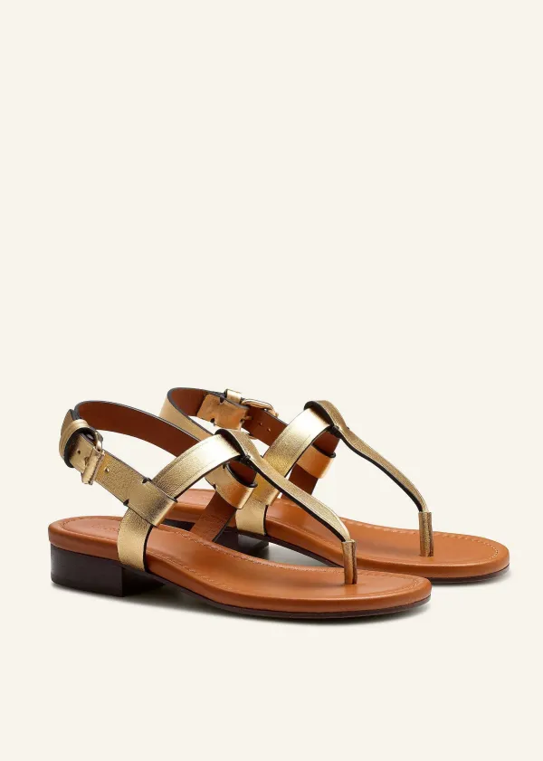 Sale ME+EM T-Bar Sandal Gold