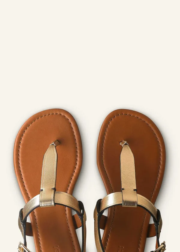Sale ME+EM T-Bar Sandal Gold
