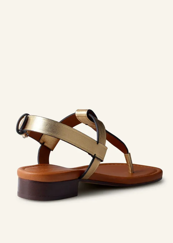 Sale ME+EM T-Bar Sandal Gold