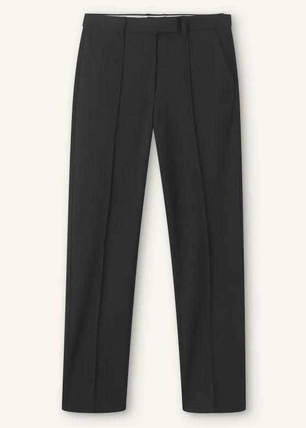 Clearance ME+EM Textured Boyish Cigarette Pant Black