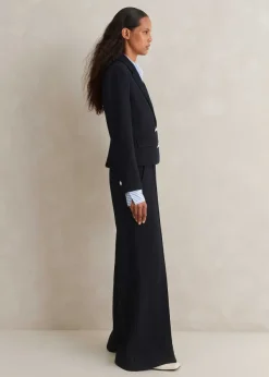 Sale ME+EM Textured Jumpsuit Co-Ord Blue