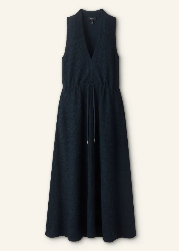 Outlet ME+EM Textured Maxi Dress Navy