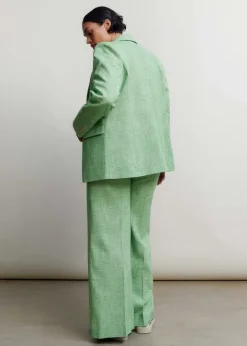 Clearance ME+EM Textured Prince Of Wales Check Suit Green
