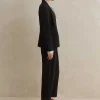 Best ME+EM Textured Tailoring Tapered Trouser Suit Black