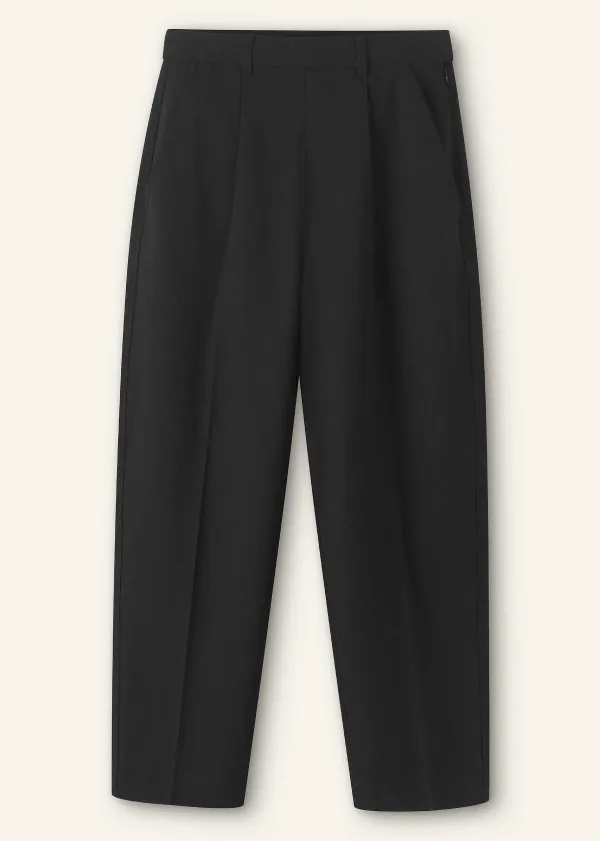 Clearance ME+EM Textured Tailoring Tapered Trouser Black