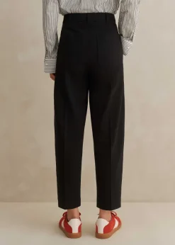 Clearance ME+EM Textured Tailoring Tapered Trouser Black
