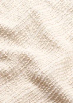 Discount ME+EM Textured V-Neck Top Cream
