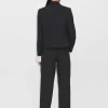 Sale ME+EM Textured Weave Boucl Trouser Co-Ord Black