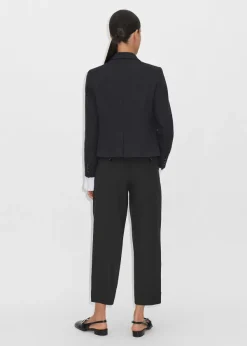 Sale ME+EM Textured Weave Boucl Trouser Co-Ord Black