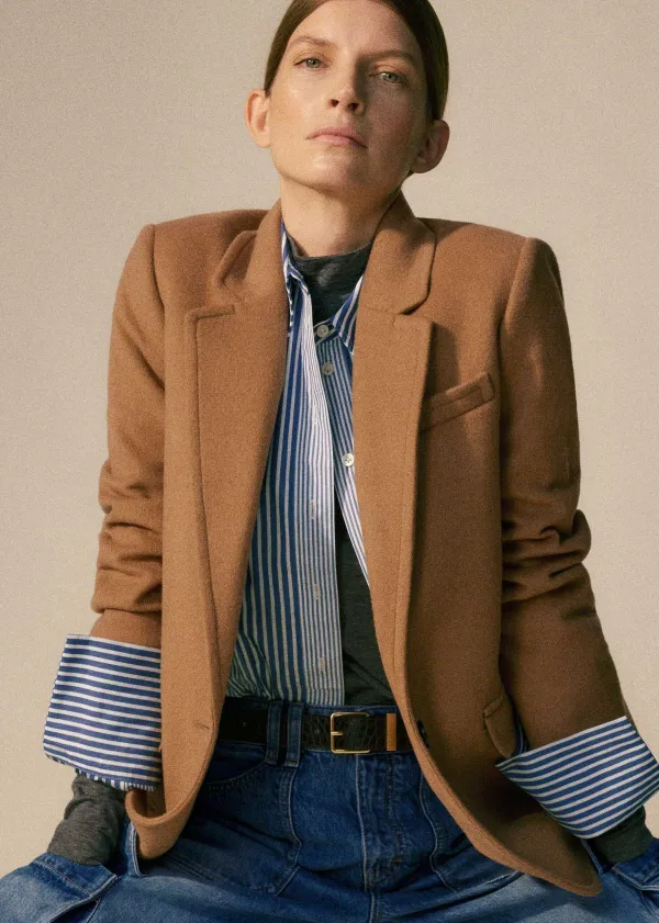 Best ME+EM The Very Useful Wool Forever Blazer Coat Toffee