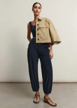 Best ME+EM Towelling Jogger + Bralette Co-Ord Blue