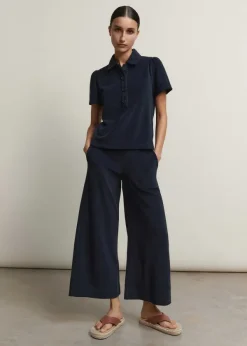 Clearance ME+EM Towelling Polo Top Navy