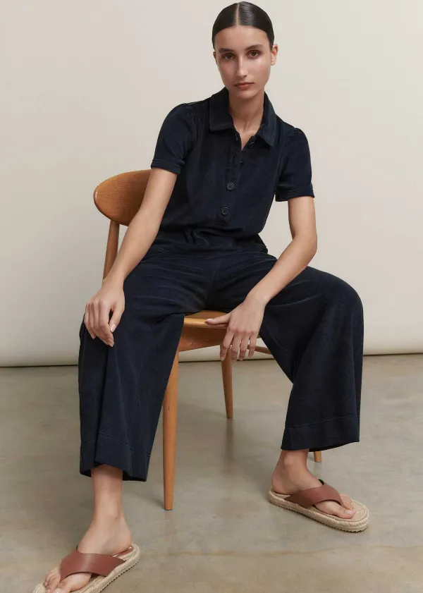 Online ME+EM Towelling Polo Top + Trouser Co-Ord Blue