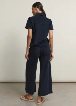Online ME+EM Towelling Polo Top + Trouser Co-Ord Blue