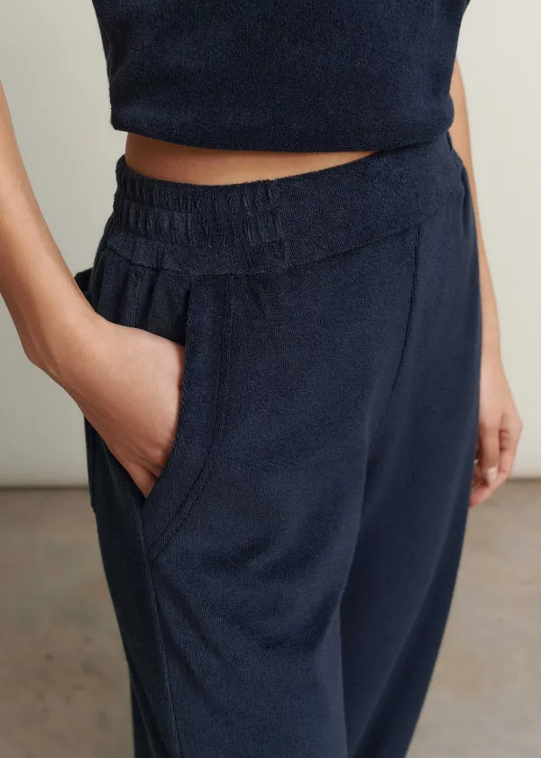 Best ME+EM Towelling Relaxed Jogger Navy