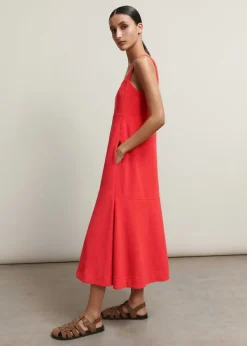 Outlet ME+EM Towelling Sleeveless Midi Dress