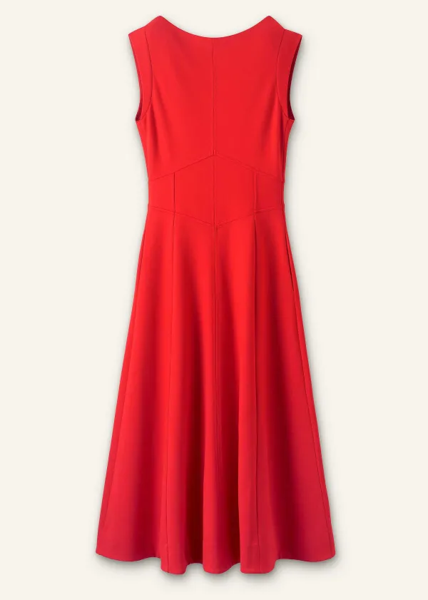 Outlet ME+EM Travel Tailoring Boat Neck Midi Dress