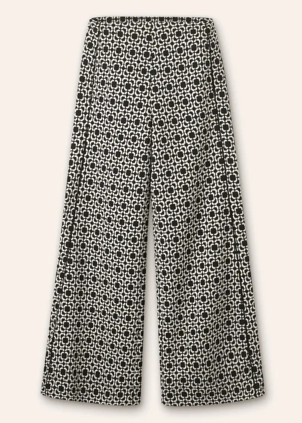 Discount ME+EM Travel Tailoring Graphic Jacquard Trouser Black/White