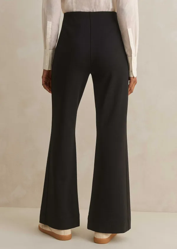 New ME+EM Travel Tailoring Kick Flare Short Trouser Black