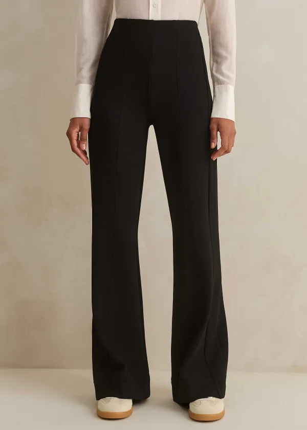 Discount ME+EM Travel Tailoring Kick Flare Trouser Black