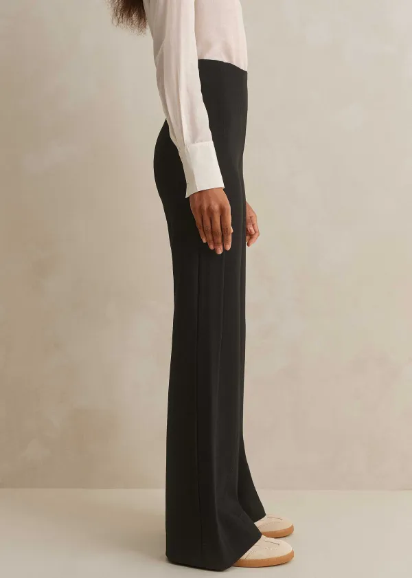 Discount ME+EM Travel Tailoring Kick Flare Trouser Black