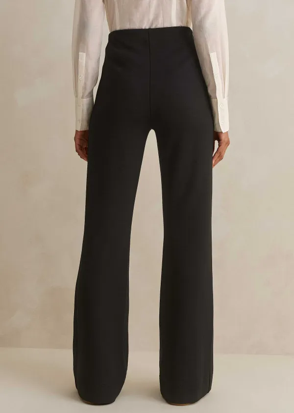 Discount ME+EM Travel Tailoring Kick Flare Trouser Black