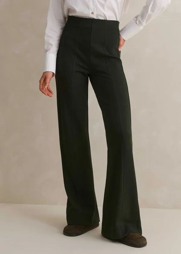 Hot ME+EM Travel Tailoring Kick Flare Trouser Khaki