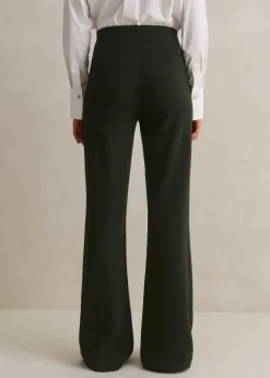 Hot ME+EM Travel Tailoring Kick Flare Trouser Khaki