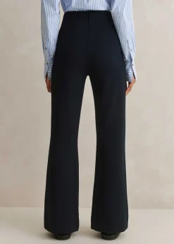 Sale ME+EM Travel Tailoring Kick Flare Short Trouser Navy